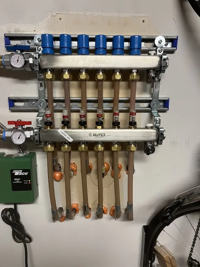 Plumber performing Gas Line Installation at a residential property in Sweetwater